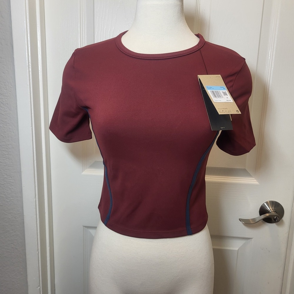 Nike One Dri-Fit Women's Tank Crop Short Sleeve Sports Size‎ Medium MSRP $55.00